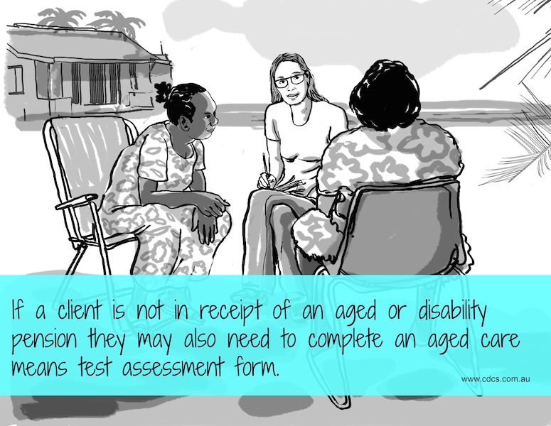 The aged care means test assessment in remote communities