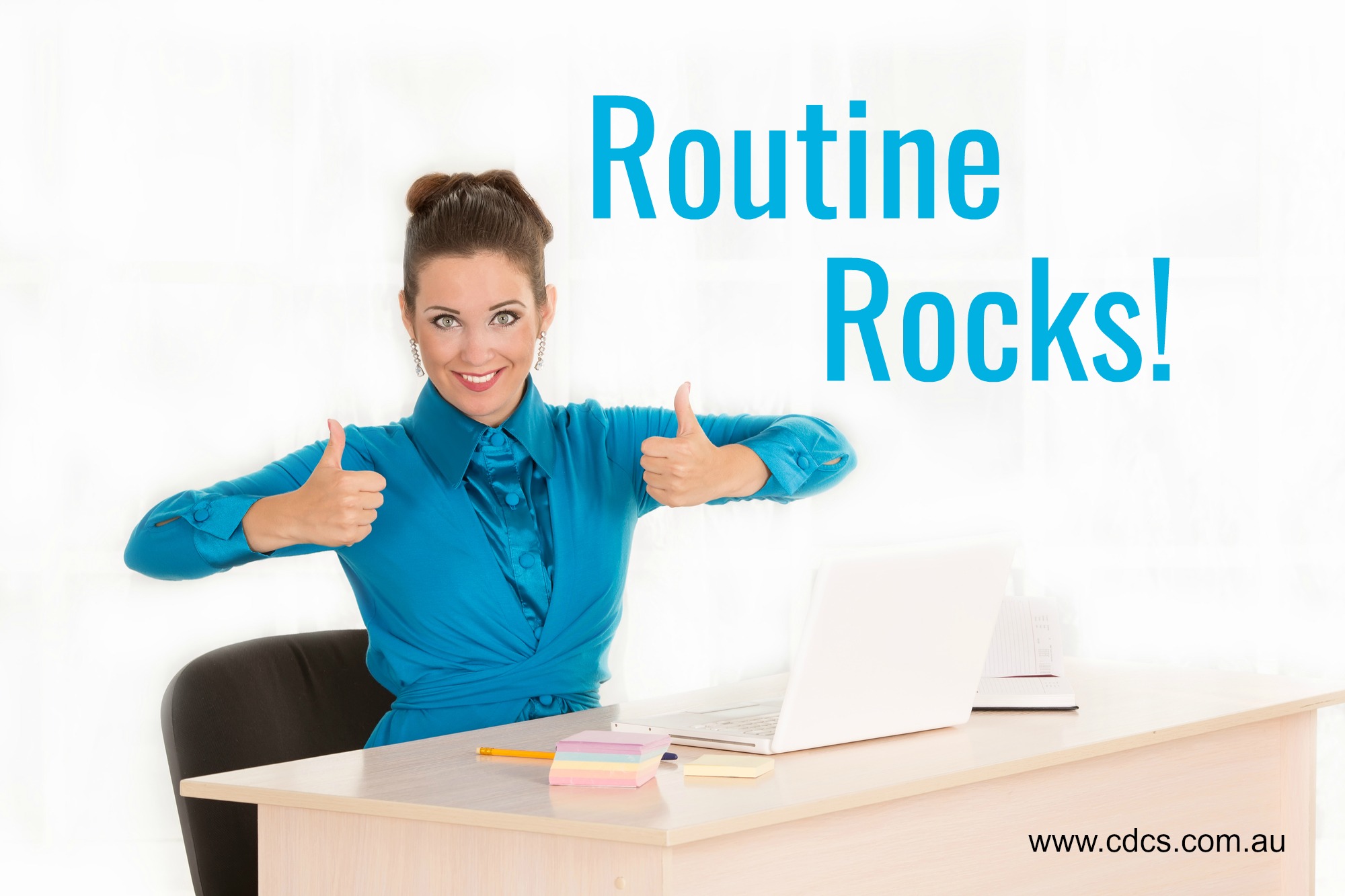 Routine is not a dirty word. Routine is what helps us get through the day without collapsing in exhaustion, or at least help anyway.